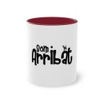 Taza bicolor - Granate - Camiseta unisex «Som Arribat» Taza bicolor - Granate - Camiseta unisex «Som Arribat»