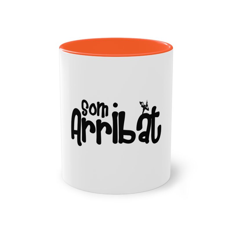 Taza bicolor - Naranja - Camiseta unisex «Som Arribat»