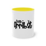 Taza bicolor - Amarillo - Camiseta unisex «Som Arribat» Taza bicolor - Amarillo - Camiseta unisex «Som Arribat»