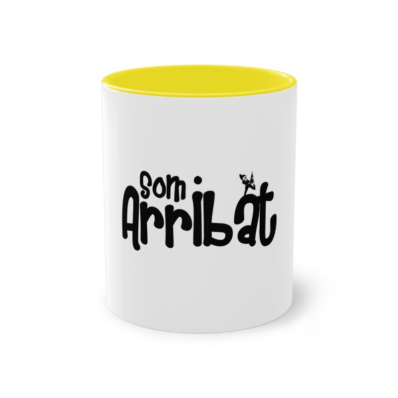 Taza bicolor - Amarillo - Camiseta unisex «Som Arribat»