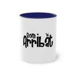 Taza bicolor - Azul oscuro - Camiseta unisex «Som Arribat» Taza bicolor - Azul oscuro - Camiseta unisex «Som Arribat»