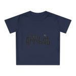Camiseta de bebe - Azul marino nautico - Camiseta unisex «Som Arribat»