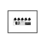 Poster con marco de madera - Marco negro - Camiseta «Es quinto pino»