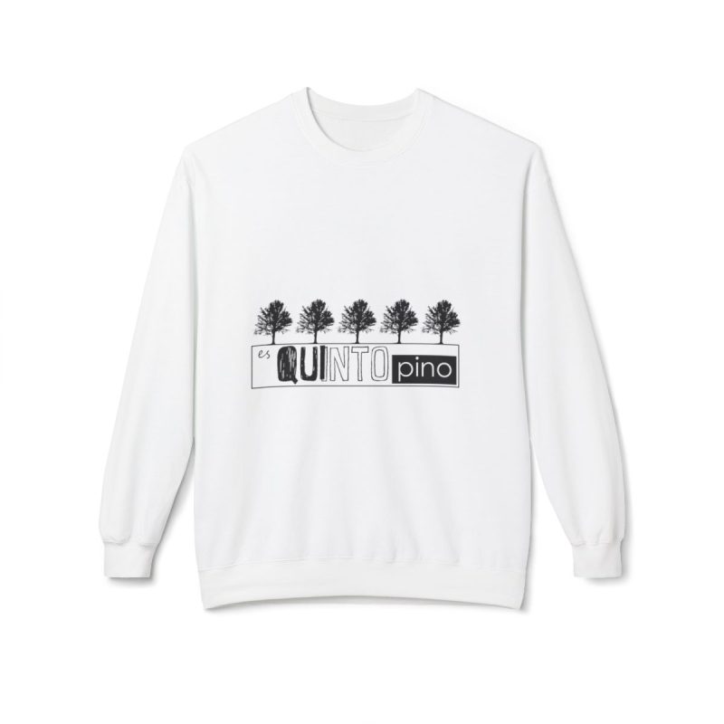 Sudadera Softstyle cuello redondo - Blanco - Camiseta «Es quinto pino»
