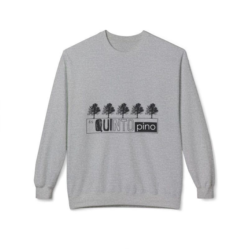 Sudadera Softstyle cuello redondo - Gris deportivo - Camiseta «Es quinto pino»