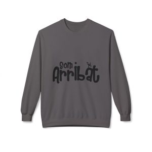 Sudadera Softstyle cuello redondo - Gris marengo - Camiseta unisex «Som Arribat»