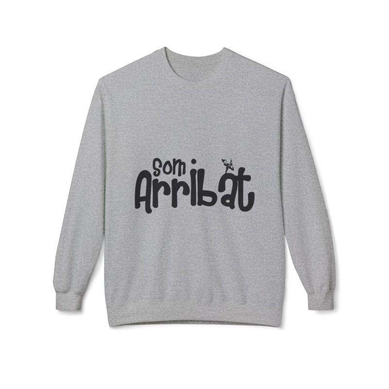 Sudadera Softstyle cuello redondo - Gris deportivo - Camiseta unisex «Som Arribat»