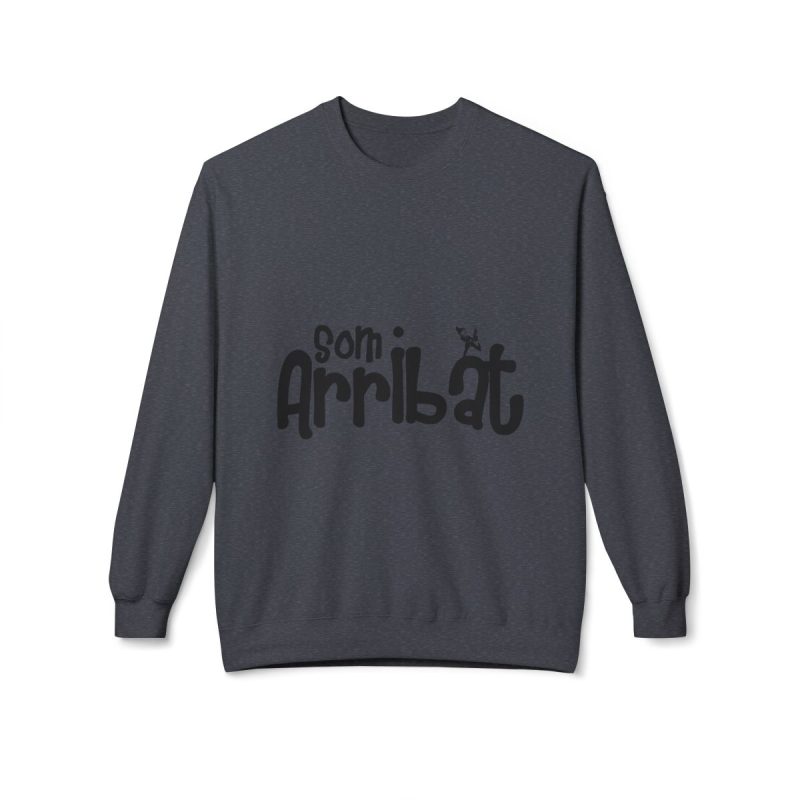 Sudadera Softstyle cuello redondo - Gris jaspeado oscuro - Camiseta unisex «Som Arribat»