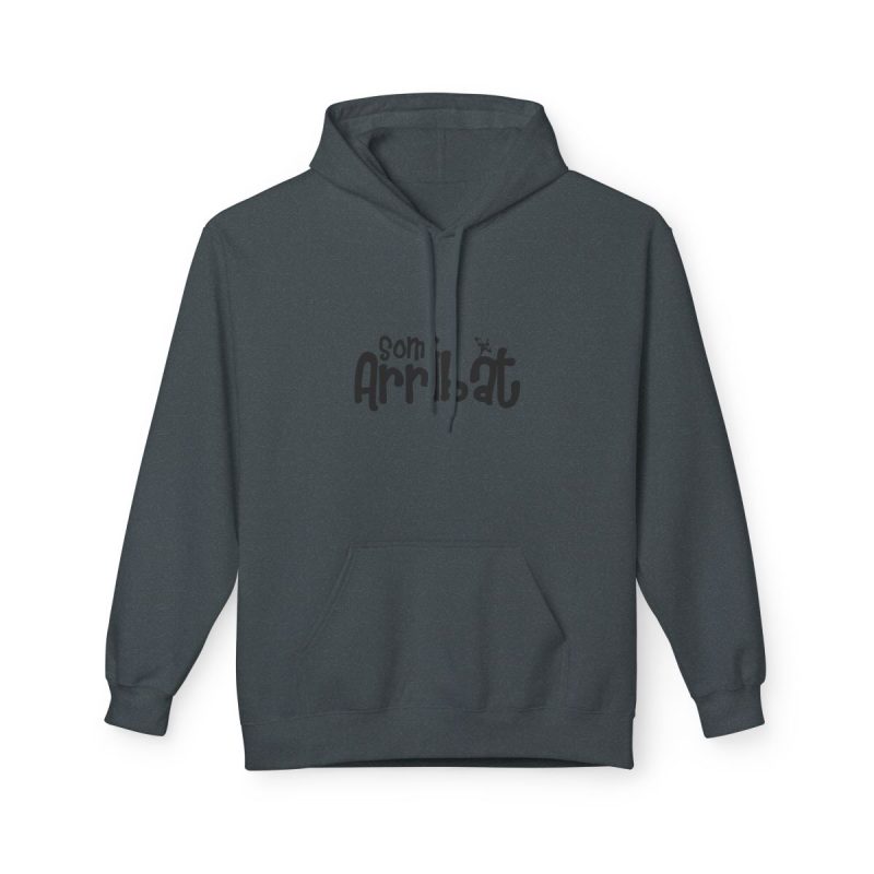 Sudadera Softstyle con capucha - Gris oscuro jaspeado - Camiseta unisex «Som Arribat»