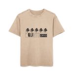 Camiseta oversize lavado acido - Beis - Camiseta «Es quinto pino»