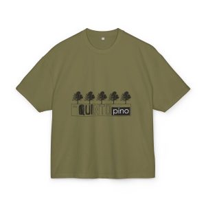 Camiseta box ultra gruesa - Verde oliva - Camiseta «Es quinto pino»