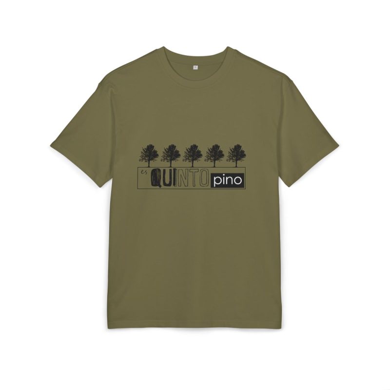 Camiseta oversize gruesa - Verde oliva - Camiseta «Es quinto pino»