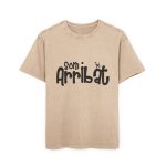 Camiseta oversize lavado acido - Beis - Camiseta unisex «Som Arribat»