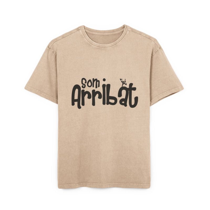 Camiseta oversize lavado acido - Beis - Camiseta unisex «Som Arribat»