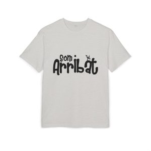 Camiseta oversize gruesa - Gris jaspeado claro - Camiseta unisex «Som Arribat»