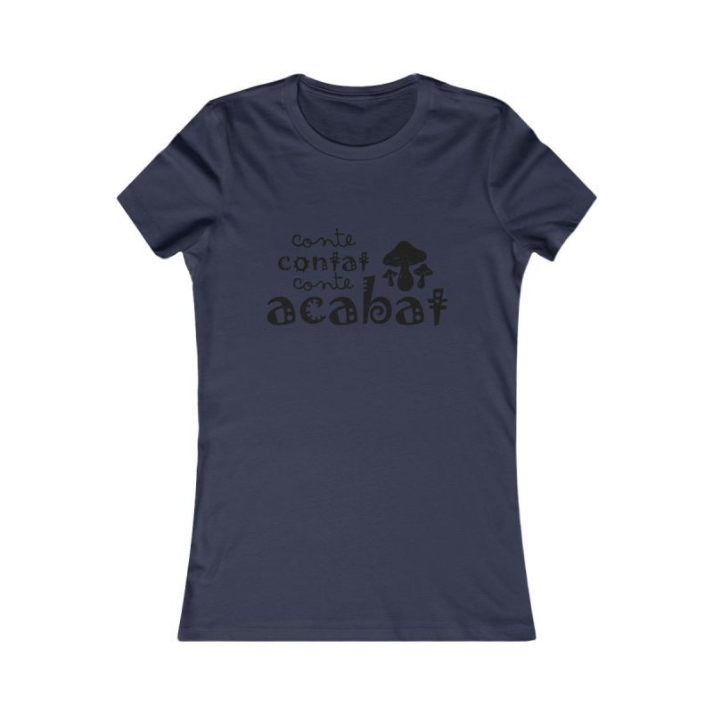 Camiseta mujer Favorite - Azul marino - Camiseta «Conte contat»