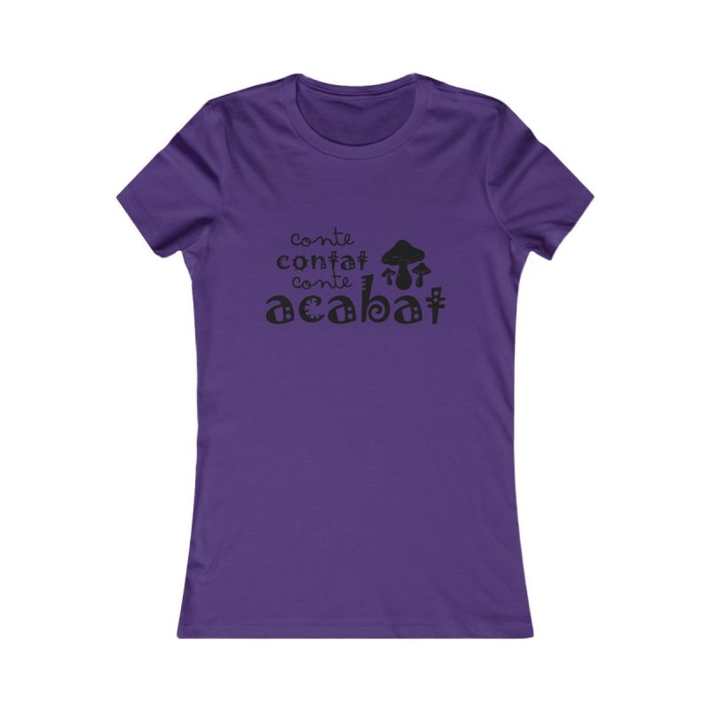 Camiseta mujer Favorite - Morado equipo - Camiseta «Conte contat»