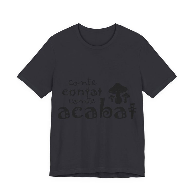 Camiseta jersey manga corta - Gris oscuro - Camiseta «Conte contat»
