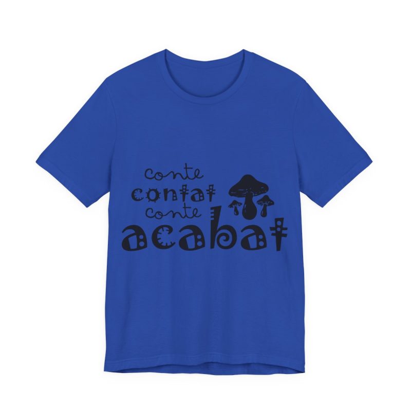 Camiseta jersey manga corta - Azul royal autentico - Camiseta «Conte contat»