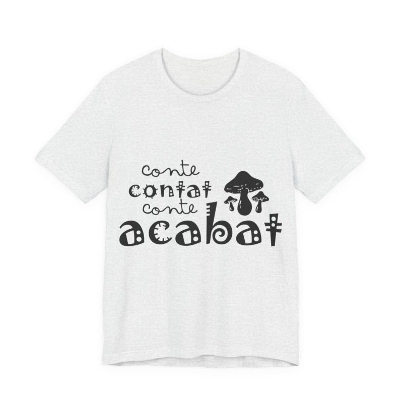 Camiseta jersey manga corta - Gris ceniza - Camiseta «Conte contat»