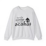 Sudadera cuello redondo - Gris ceniza - Camiseta «Conte contat»
