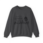 Sudadera cuello redondo - Gris oscuro jaspeado - Camiseta «Conte contat»