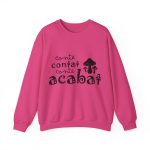 Sudadera cuello redondo - Fucsia intenso - Camiseta «Conte contat»