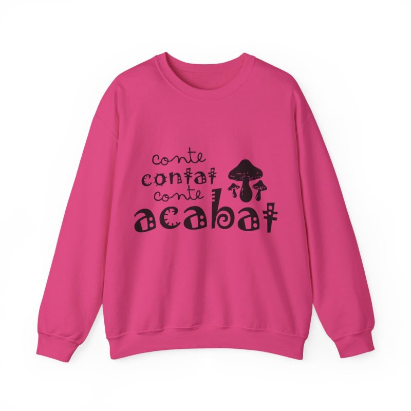 Sudadera cuello redondo - Fucsia intenso - Camiseta «Conte contat»