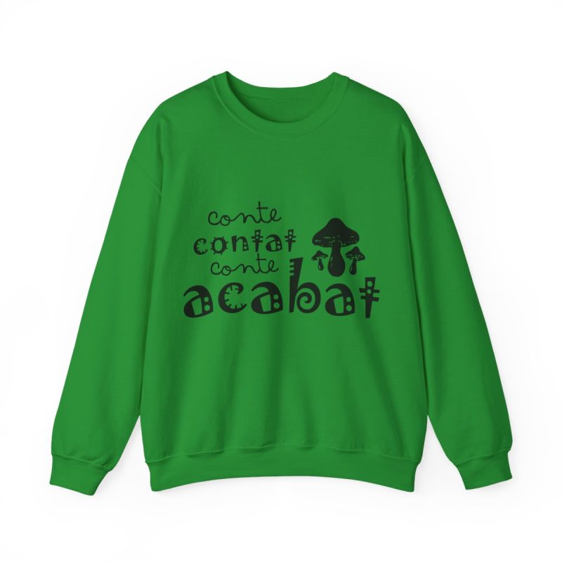 Sudadera cuello redondo - Verde irlandes - Camiseta «Conte contat»