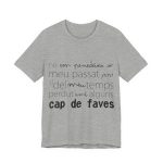 Camiseta jersey manga corta - Gris jaspeado - Camiseta «No em penedeixo»