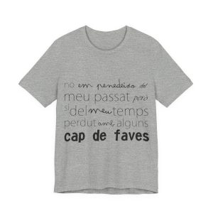 Camiseta jersey manga corta - Gris jaspeado - Camiseta «No em penedeixo»