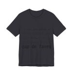 Camiseta jersey manga corta - Gris oscuro - Camiseta «No em penedeixo»