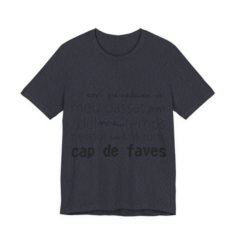 Camiseta jersey manga corta - Azul marino jaspeado - Camiseta «No em penedeixo»
