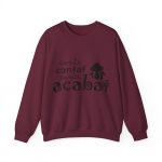 Sudadera cuello redondo - Granate - Camiseta «Conte contat»