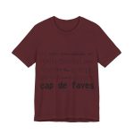 Camiseta jersey manga corta - Granate - Camiseta «No em penedeixo»