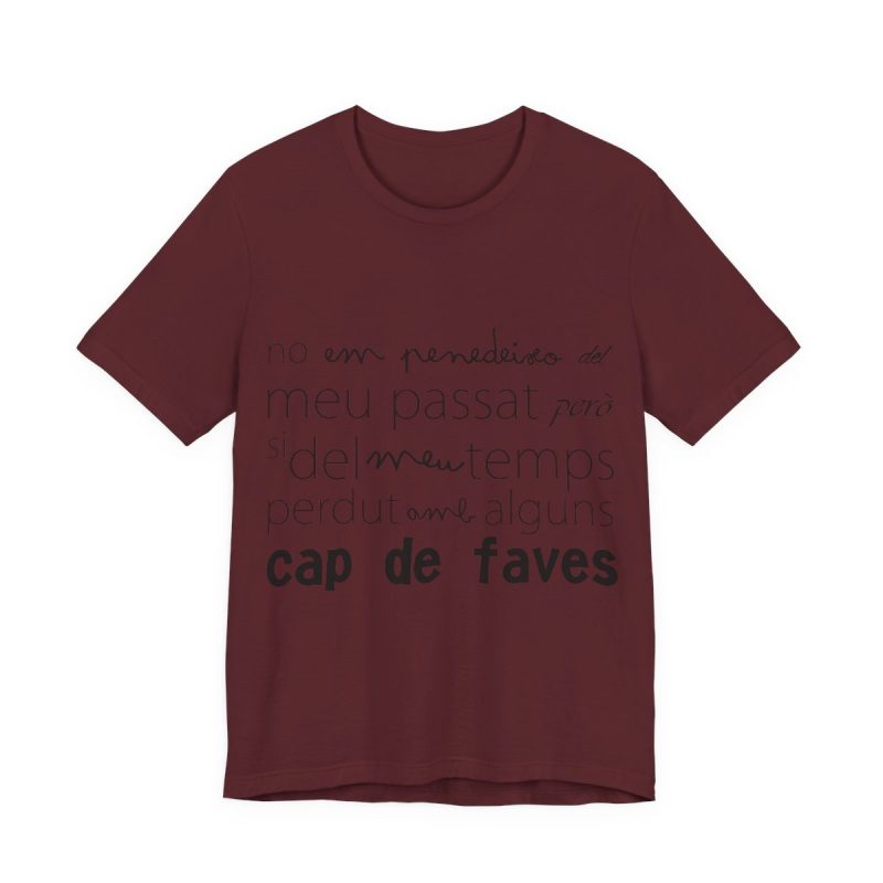 Camiseta jersey manga corta - Granate - Camiseta «No em penedeixo»