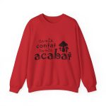 Sudadera cuello redondo - Rojo - Camiseta «Conte contat»