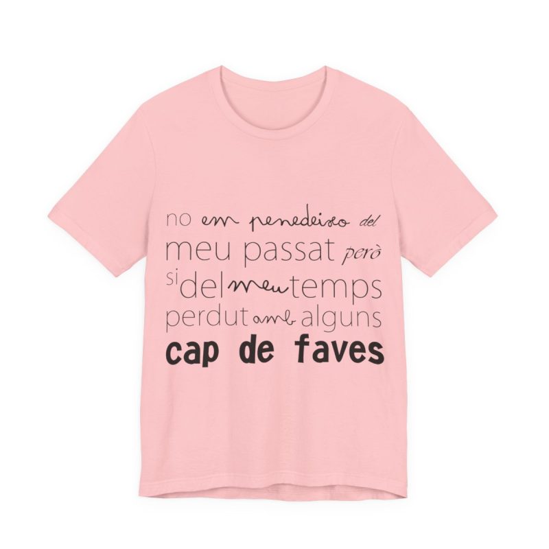 Camiseta jersey manga corta - Rosa - Camiseta «No em penedeixo»