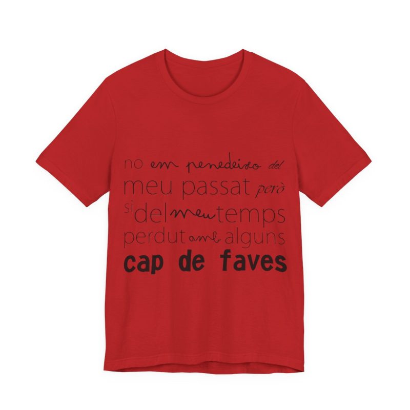 Camiseta jersey manga corta - Rojo - Camiseta «No em penedeixo»