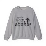 Sudadera cuello redondo - Gris deportivo - Camiseta «Conte contat»
