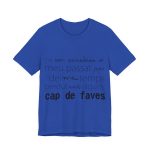 Camiseta jersey manga corta - Azul royal autentico - Camiseta «No em penedeixo»