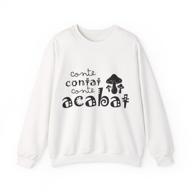 Sudadera cuello redondo - Blanco - Camiseta «Conte contat»