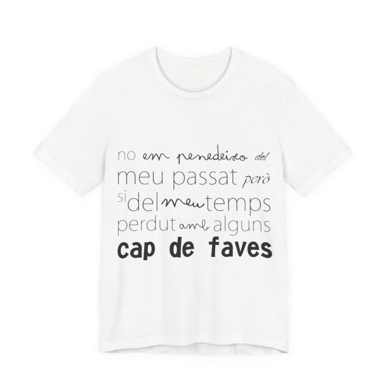 Camiseta jersey manga corta - Blanco - Camiseta «No em penedeixo»