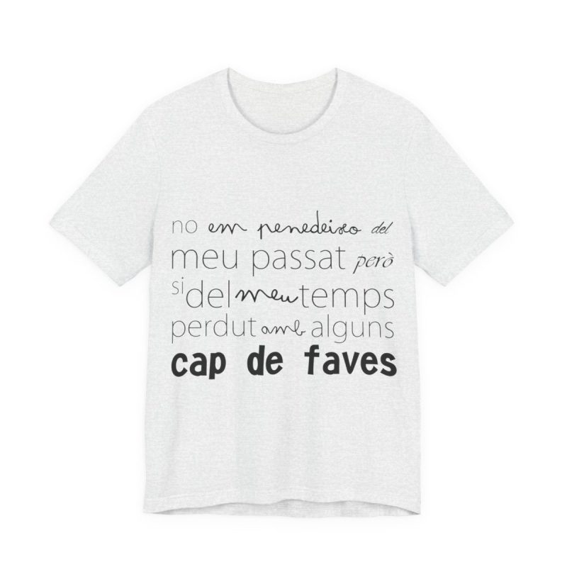 Camiseta jersey manga corta - Gris ceniza - Camiseta «No em penedeixo»