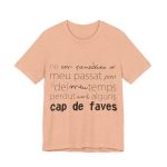 Camiseta jersey manga corta - Melocoton jaspeado - Camiseta «No em penedeixo»