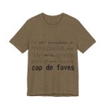Camiseta jersey manga corta - Verde oliva jaspeado - Camiseta «No em penedeixo»