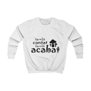Sudadera infantil - Blanco artico - Camiseta «Conte contat»