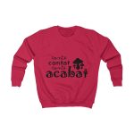 Sudadera infantil - Rojo fuego - Camiseta «Conte contat» Sudadera infantil - Rojo fuego - Camiseta «Conte contat»