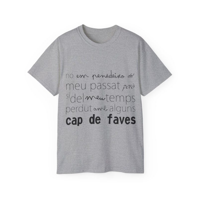 Camiseta ultra algodon - Gris deportivo - Camiseta «No em penedeixo»