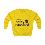 Sudadera infantil - Amarillo sol - Camiseta «Conte contat» Sudadera infantil - Amarillo sol - Camiseta «Conte contat»